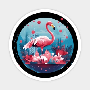 Flamingo Tropical , Love Flamingos Magnet
